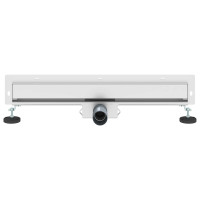 Produktbild för Väggmonterat duschavlopp Silver 60 cm Rostfritt Stål 304
