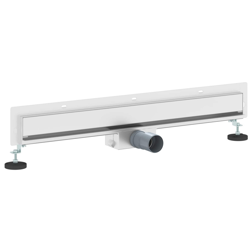 Produktbild för Väggmonterat duschavlopp Silver 70 cm Rostfritt Stål 304