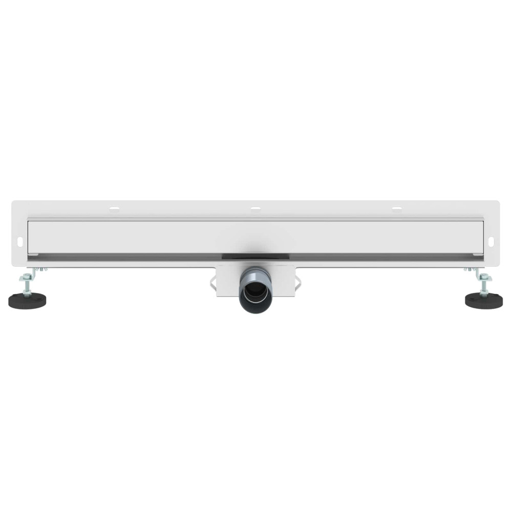 Produktbild för Väggmonterat duschavlopp Silver 70 cm Rostfritt Stål 304