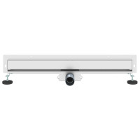 Produktbild för Väggmonterat duschavlopp Silver 70 cm Rostfritt Stål 304