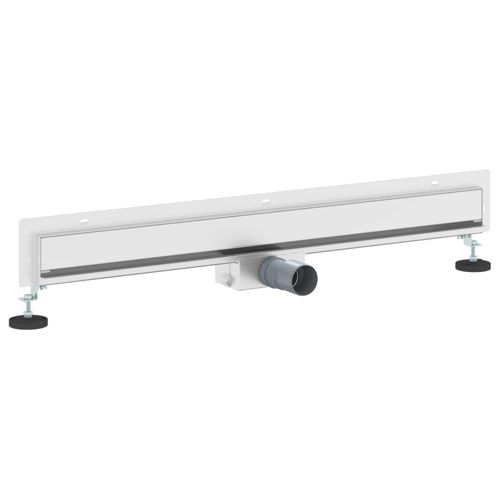 Produktbild för Väggmonterat duschavlopp Silver 80 cm Rostfritt Stål 304