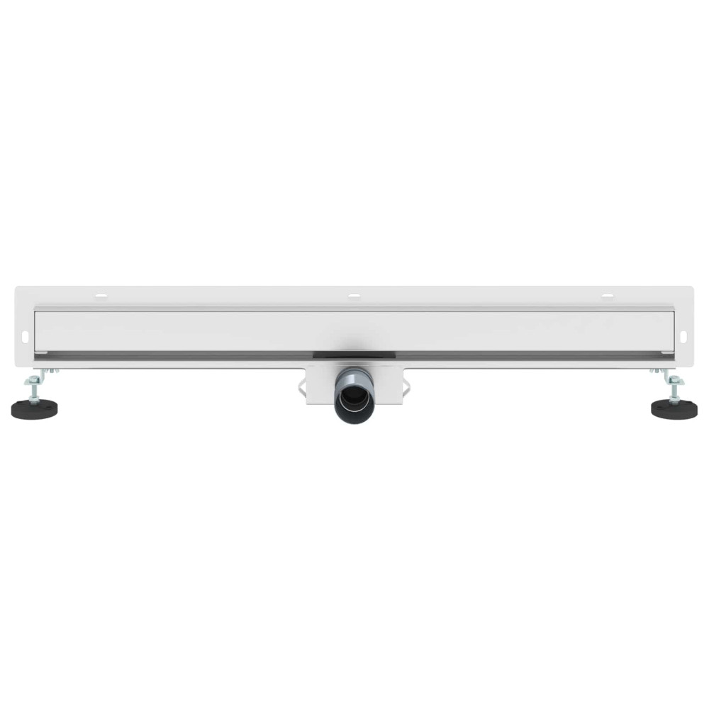 Produktbild för Väggmonterat duschavlopp Silver 80 cm Rostfritt Stål 304