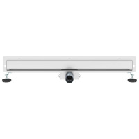 Produktbild för Väggmonterat duschavlopp Silver 80 cm Rostfritt Stål 304