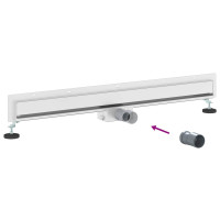 Produktbild för Väggmonterat duschavlopp Silver 90 cm Rostfritt Stål 304