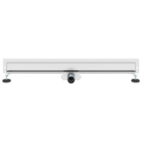 Produktbild för Väggmonterat duschavlopp Silver 90 cm Rostfritt Stål 304