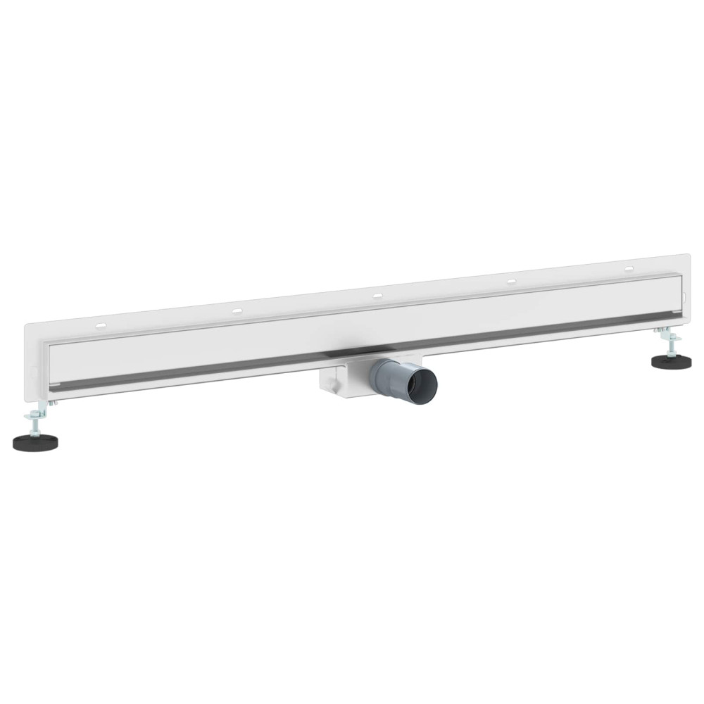 Produktbild för Väggmonterat duschavlopp Silver 100 cm Rostfritt Stål 304