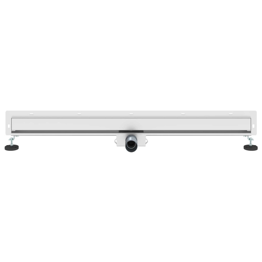 Produktbild för Väggmonterat duschavlopp Silver 100 cm Rostfritt Stål 304