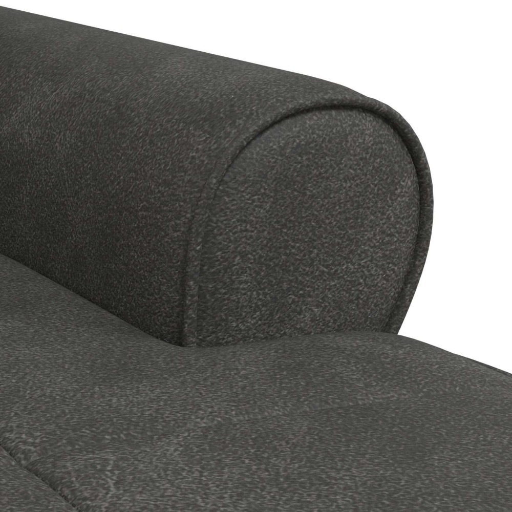 Produktbild för Chaise Lounge med kudde Svart 91 x 157 x 91 cm Konstläder