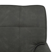 Produktbild för Chaise Lounge med kudde Svart 91 x 157 x 91 cm Konstläder