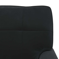 Produktbild för Chaise Lounge med kudde Svart 91 x 157 x 91 cm Sammet