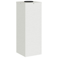 Produktbild för Solcell LED-vägbelysning 2 pcs Vit Kallvalsat stål