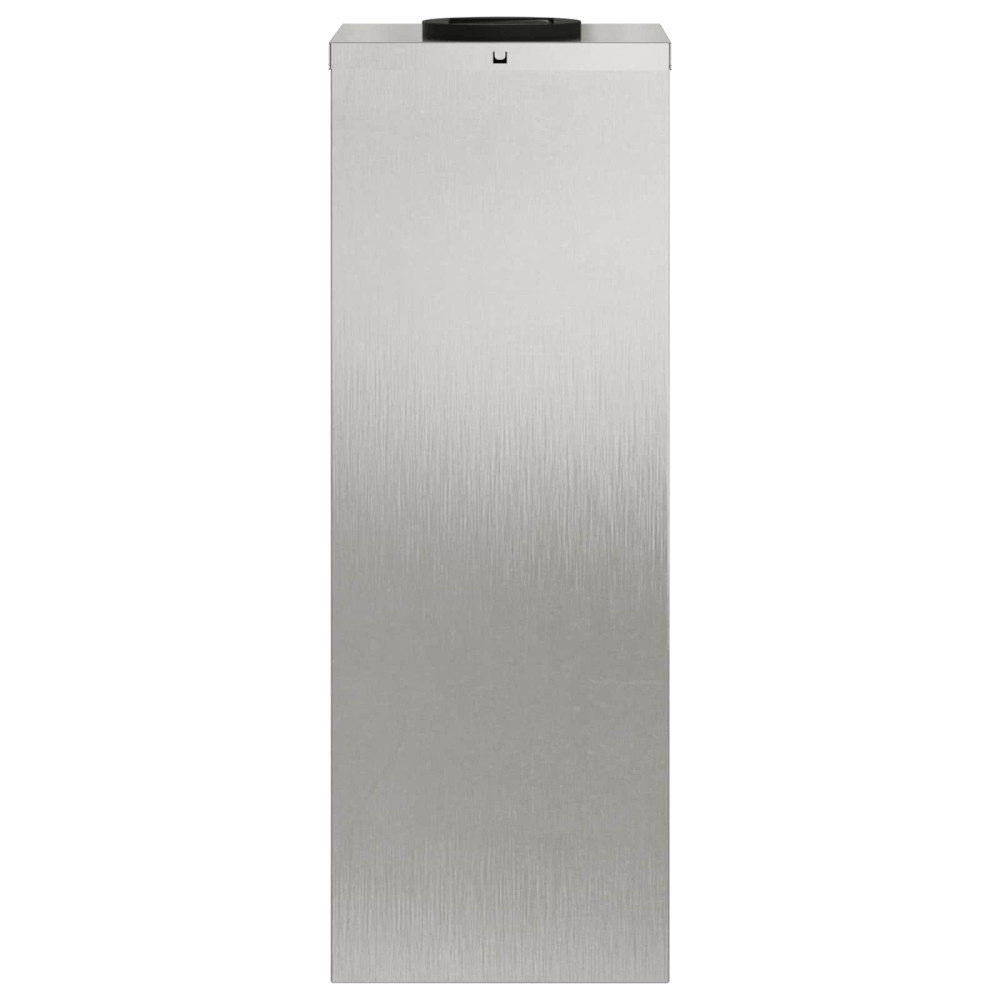 Produktbild för Solcell LED-vägbelysning 2 pcs Silver Rostfritt stål