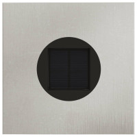 Produktbild för Solcell LED-vägbelysning 2 pcs Silver Rostfritt stål