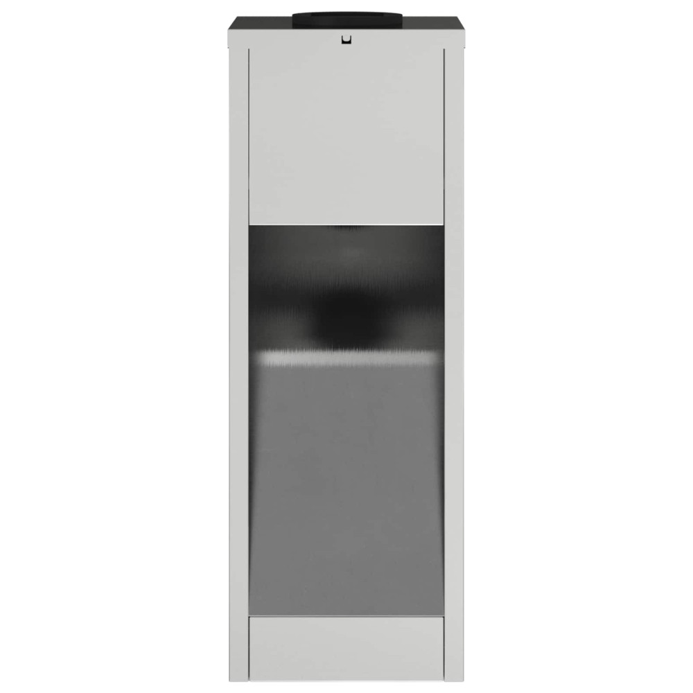 Produktbild för Solcell LED-vägbelysning 2 pcs Silver Galvaniserad