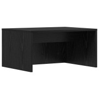 Produktbild för Väggmonterat skrivbord Svart Ek 60 x 45 x 30 cm Konstruerat trä