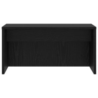 Produktbild för Väggmonterat skrivbord Svart Ek 60 x 45 x 30 cm Konstruerat trä