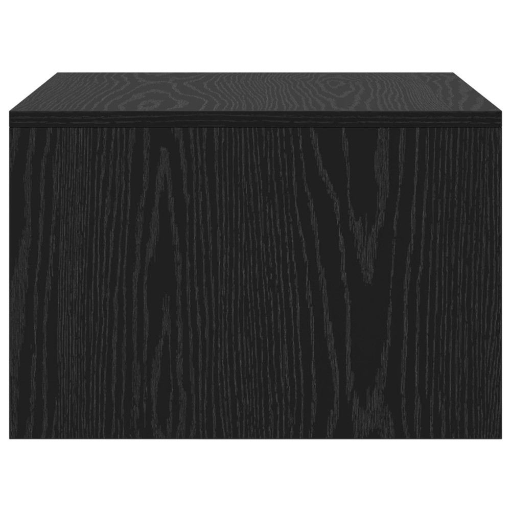 Produktbild för Väggmonterat skrivbord Svart Ek 60 x 45 x 30 cm Konstruerat trä