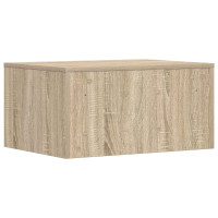 Produktbild för Väggmonterat skrivbord Väggmonterad Sonoma-ek 60 x 45 x 30 cm