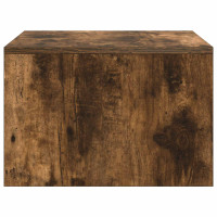 Produktbild för Väggmonterat skrivbord Rökt ek 60 x 45 x 30 cm Konstruerat trä