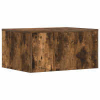 Produktbild för Väggmonterat skrivbord Rökt ek 60 x 45 x 30 cm Konstruerat trä
