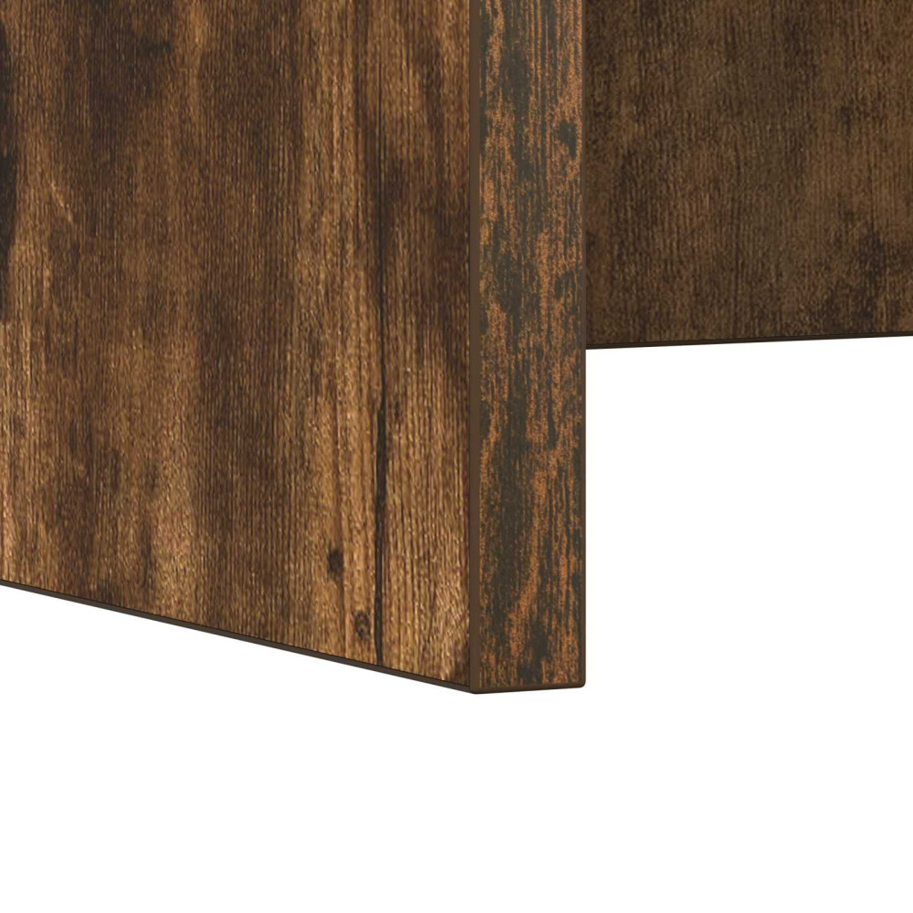 Produktbild för Väggmonterat skrivbord Rökt ek 60 x 45 x 30 cm Konstruerat trä