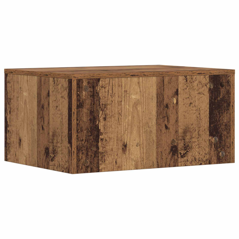 Produktbild för Väggmonterat skrivbord Väggmonterad Gammalt trä 60 x 45 x 30 cm