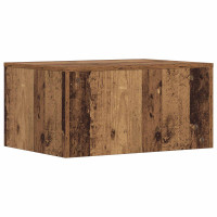 Produktbild för Väggmonterat skrivbord Väggmonterad Gammalt trä 60 x 45 x 30 cm