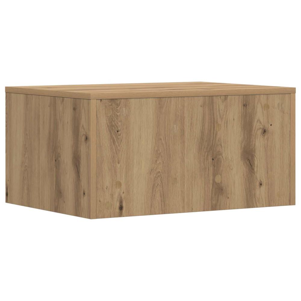 Produktbild för Väggmonterat skrivbord Väggmonterad Artisan Ek 60 x 45 x 30 cm