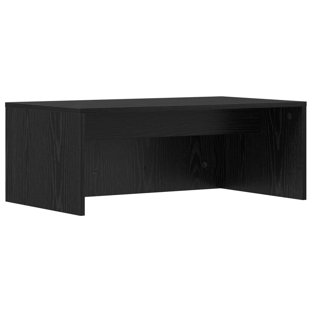 Produktbild för Väggmonterat skrivbord Svart Ek 80 x 45 x 30 cm Konstruerat trä