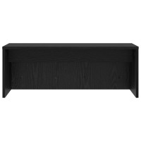 Produktbild för Väggmonterat skrivbord Svart Ek 80 x 45 x 30 cm Konstruerat trä