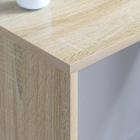 Produktbild för Väggmonterat skrivbord Väggmonterad Sonoma-ek 80 x 45 x 30 cm