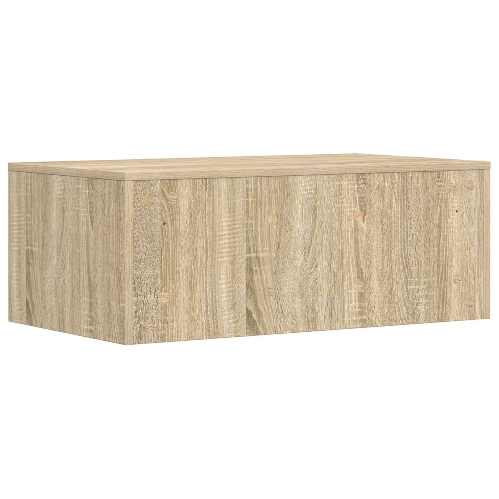 Produktbild för Väggmonterat skrivbord Väggmonterad Sonoma-ek 80 x 45 x 30 cm