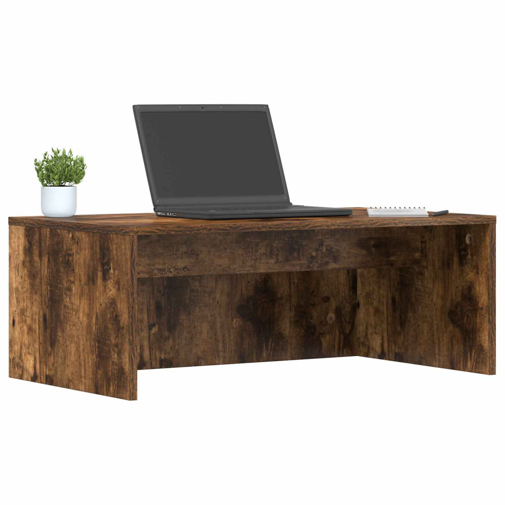 Produktbild för Väggmonterat skrivbord Rökt ek 80 x 45 x 30 cm Konstruerat trä
