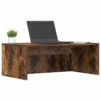 Produktbild för Väggmonterat skrivbord Rökt ek 80 x 45 x 30 cm Konstruerat trä