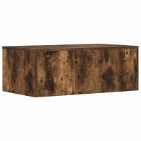 Produktbild för Väggmonterat skrivbord Rökt ek 80 x 45 x 30 cm Konstruerat trä