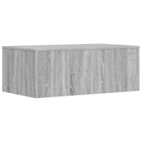 Produktbild för Väggmonterat skrivbord Väggmonterad Grå Sonoma 80 x 45 x 30 cm