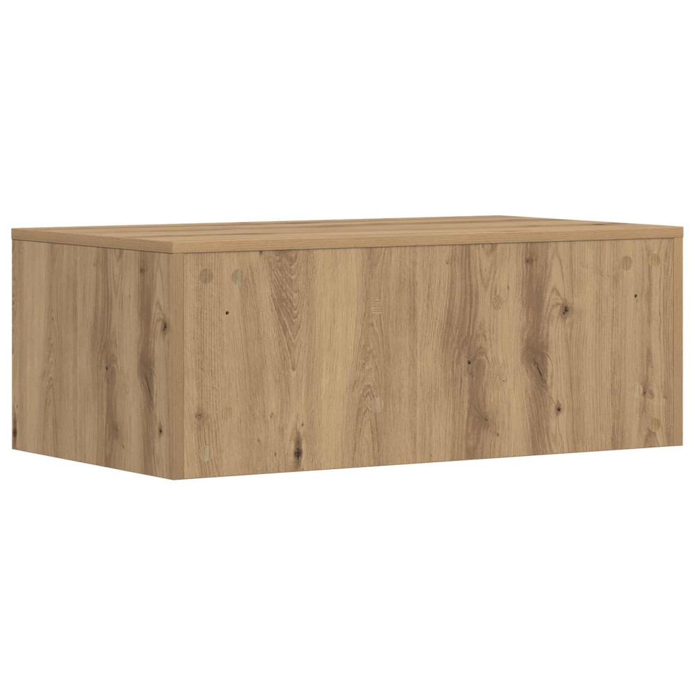 Produktbild för Väggmonterat skrivbord Väggmonterad Artisan Ek 80 x 45 x 30 cm