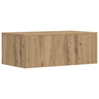 Produktbild för Väggmonterat skrivbord Väggmonterad Artisan Ek 80 x 45 x 30 cm