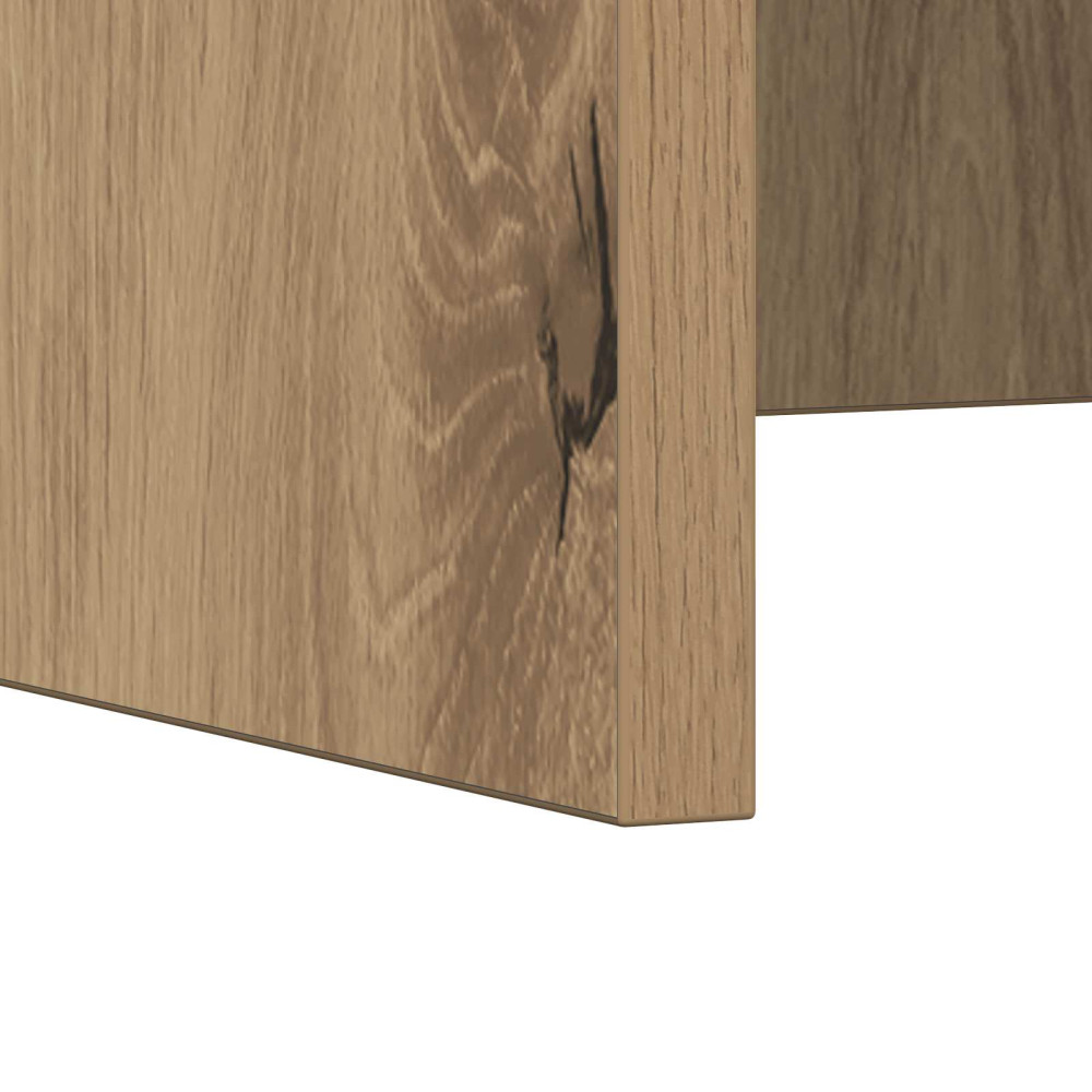 Produktbild för Väggmonterat skrivbord Väggmonterad Artisan Ek 80 x 45 x 30 cm