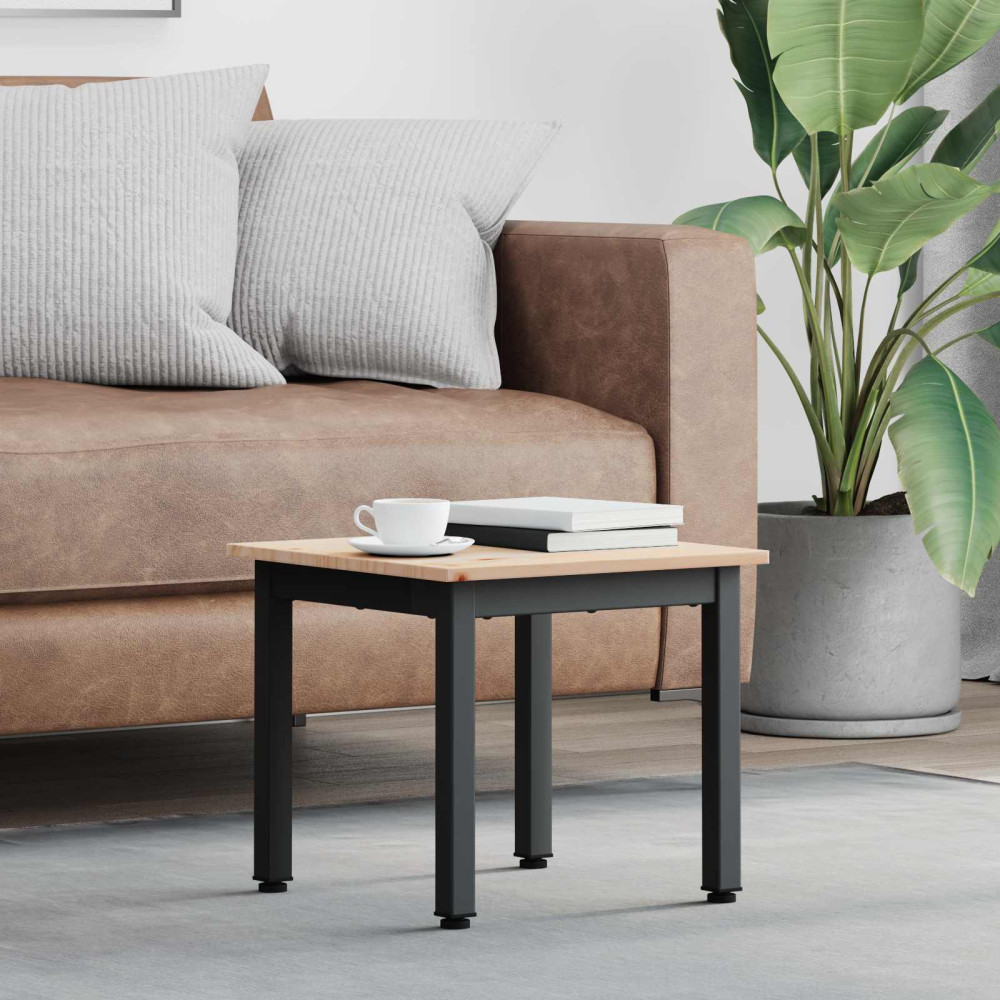 Produktbild för Kaffeebord Naturfärg 40 x 40 x 36 cm Massiv furu