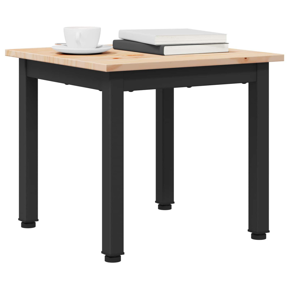 Produktbild för Kaffeebord Naturfärg 40 x 40 x 36 cm Massiv furu
