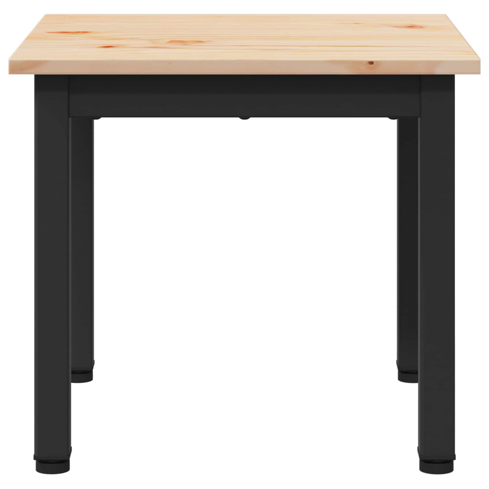 Produktbild för Kaffeebord Naturfärg 40 x 40 x 36 cm Massiv furu