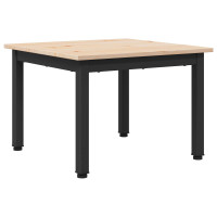 Produktbild för Kaffeebord Naturfärg 50 x 50 x 36 cm Massiv furu