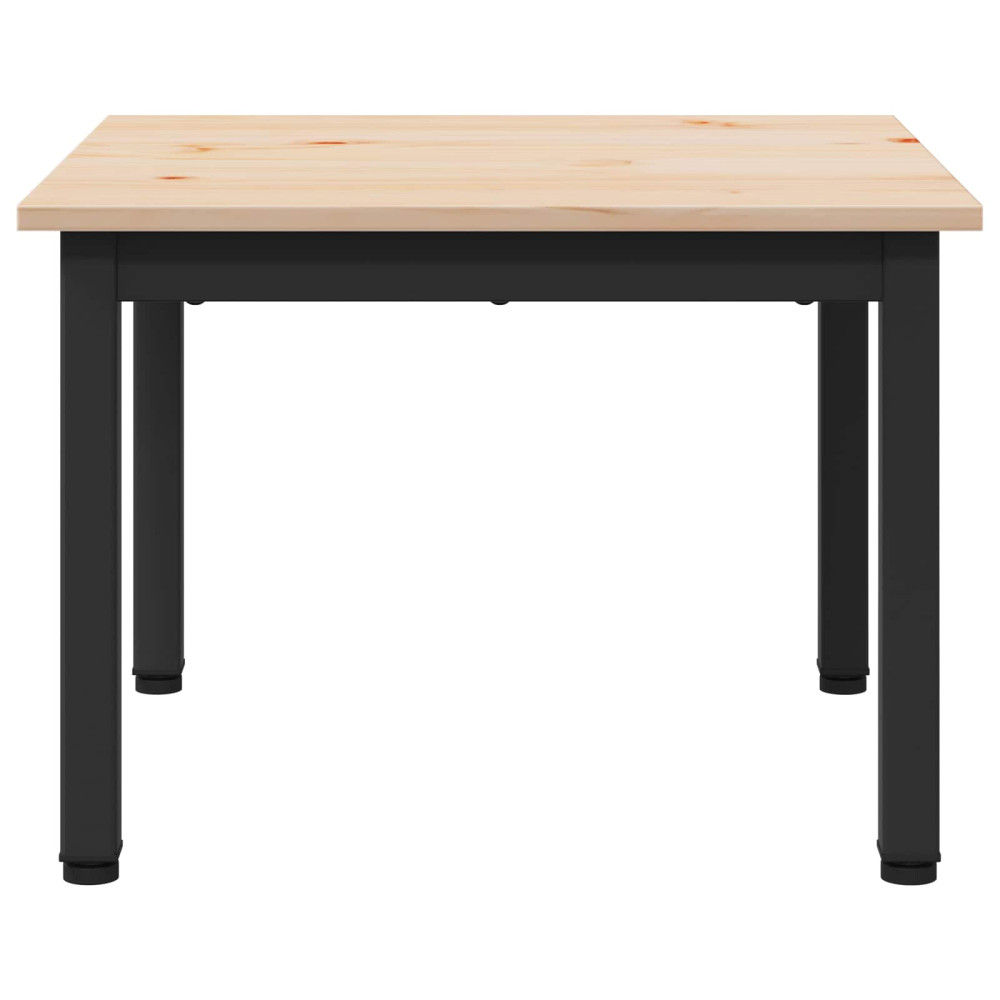 Produktbild för Kaffeebord Naturfärg 50 x 50 x 36 cm Massiv furu