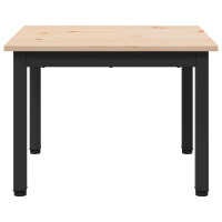 Produktbild för Kaffeebord Naturfärg 50 x 50 x 36 cm Massiv furu