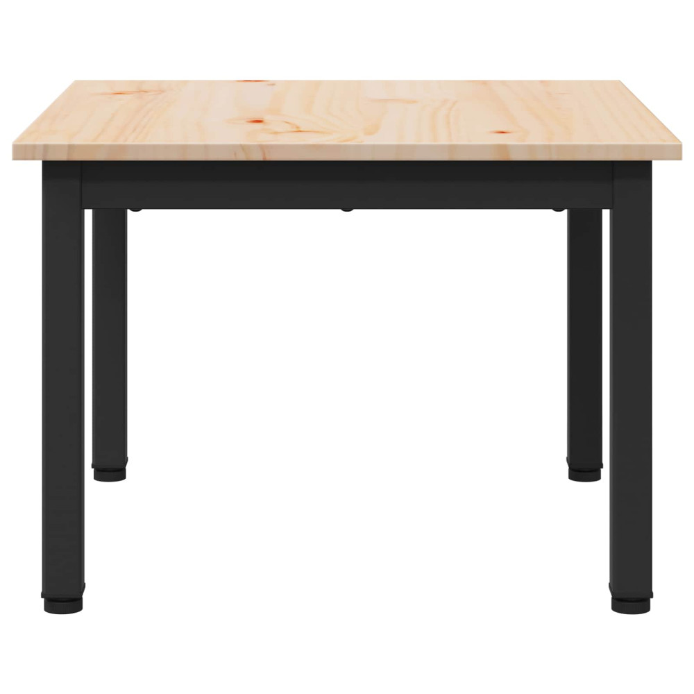 Produktbild för Kaffeebord Naturfärg 50 x 50 x 36 cm Massiv furu