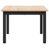 Produktbild för Kaffeebord Naturfärg 50 x 50 x 36 cm Massiv furu