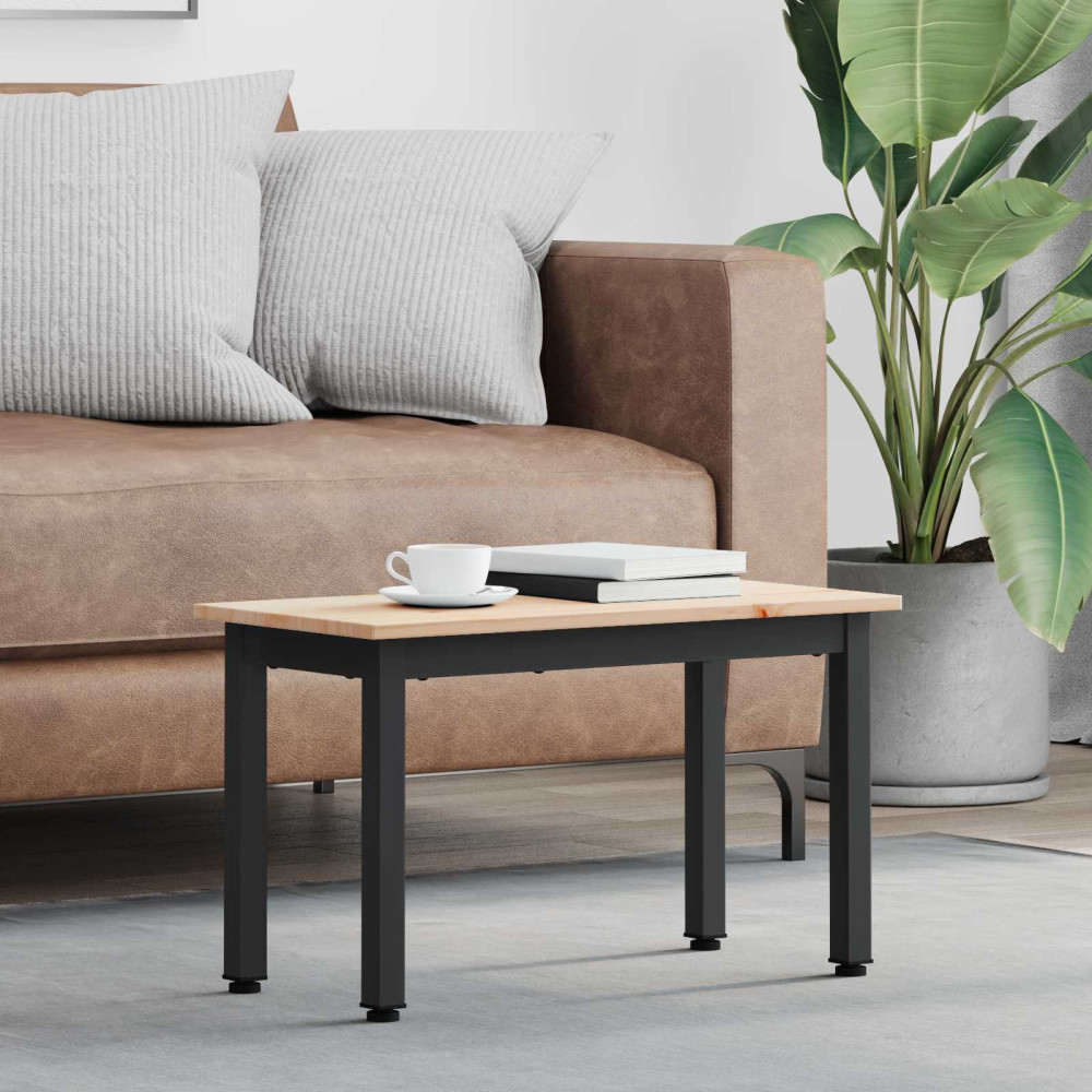 Produktbild för Kaffeebord Naturfärg 60 x 30 x 36 cm Massiv furu
