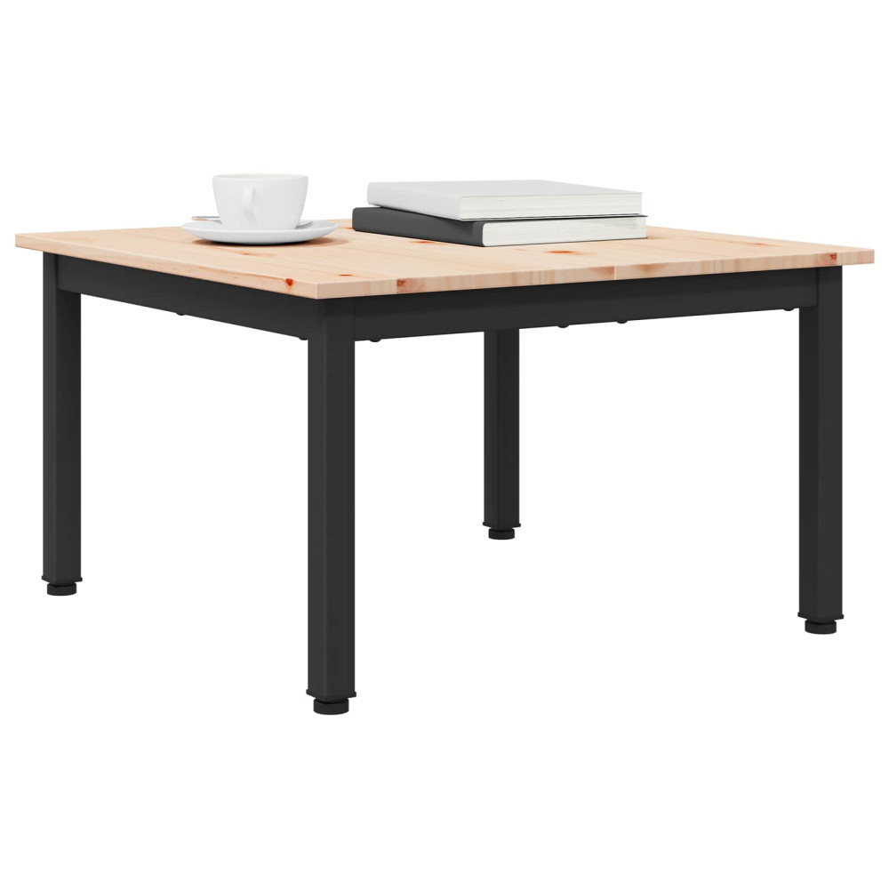 Produktbild för Kaffeebord Naturfärg 60 x 60 x 36 cm Massiv furu