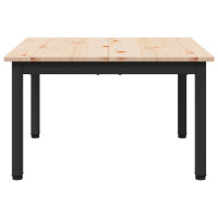 Produktbild för Kaffeebord Naturfärg 60 x 60 x 36 cm Massiv furu